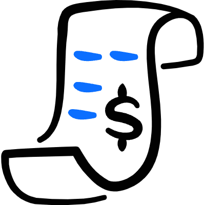 Receipt Icon from Freehand Duotone Set