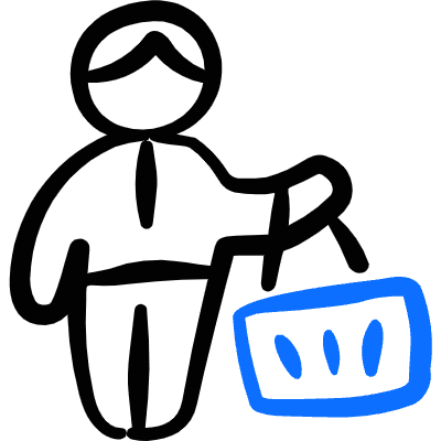 Shopping Bag Carry Icon from Freehand Duotone Set