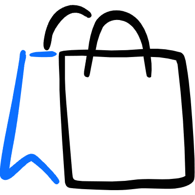 Shopping Bag Side Icon from Freehand Duotone Set