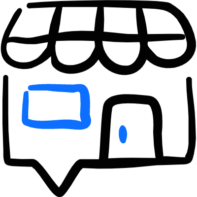 Shop Pin Icon from Freehand Duotone Set