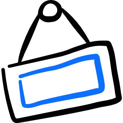 Shop Sign Icon from Freehand Duotone Set
