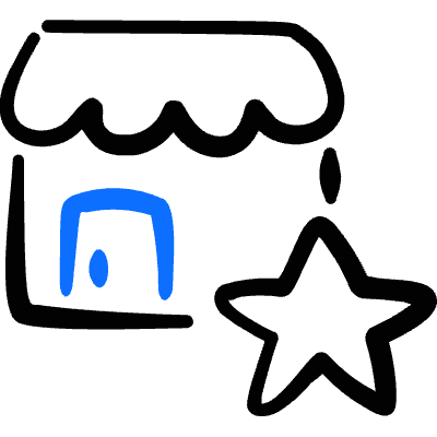 Shop Star Rating Icon from Freehand Duotone Set
