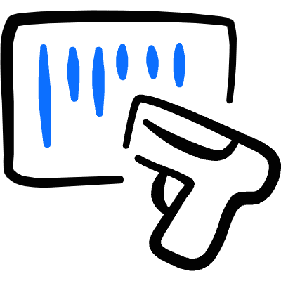 Code Barcode Rectangle Icon from Freehand Duotone Set