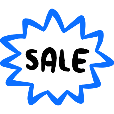 Discount Sale Sign Icon from Freehand Duotone Set
