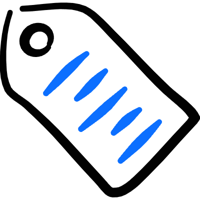 Tag Barcode Icon from Freehand Duotone Set