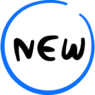 Tag New Circle Icon from Freehand Duotone Set