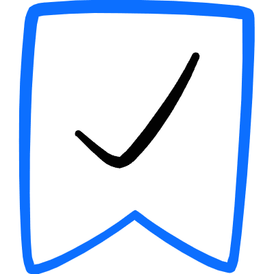 Certified Ribbon Check 2 Icon from Freehand Duotone Set