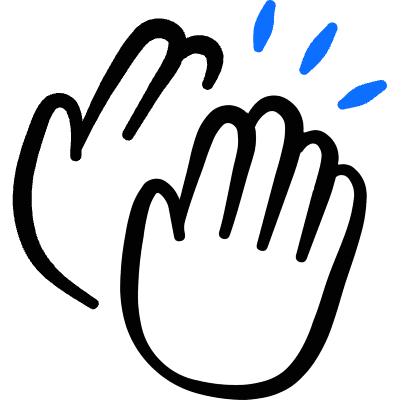 Clap Hand 1 Icon from Freehand Duotone Set