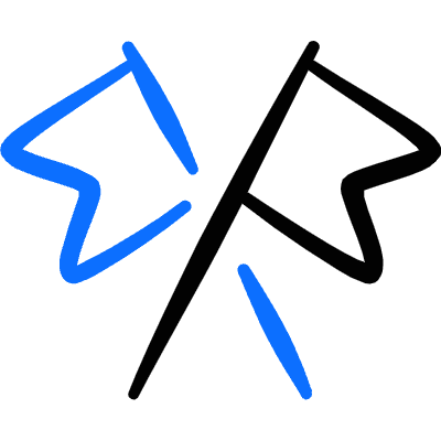 Flag Plain Double Icon from Freehand Duotone Set