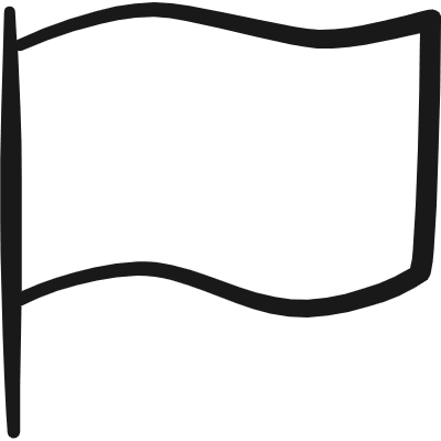 Flag Plain Wave 2 Icon from Freehand Duotone Set