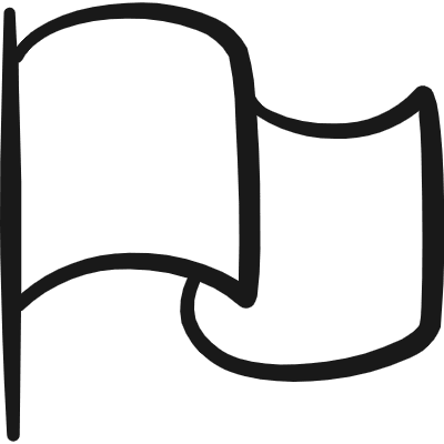 Flag Plain Wave Icon from Freehand Duotone Set