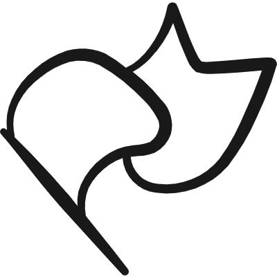 Flag Plain Wave Angle Icon from Freehand Duotone Set