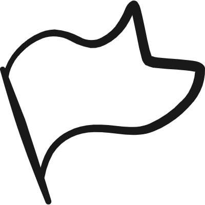 Flag Plain Icon from Freehand Duotone Set