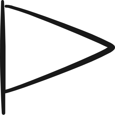 Flag Triangle Icon from Freehand Duotone Set