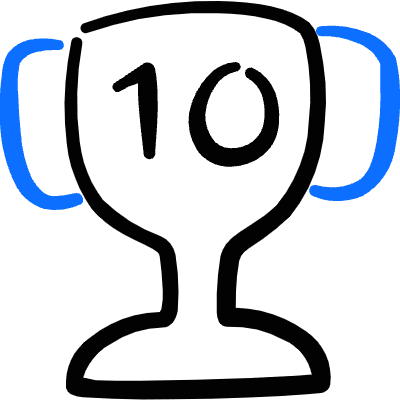 Gaming Trophy 10 Icon from Freehand Duotone Set