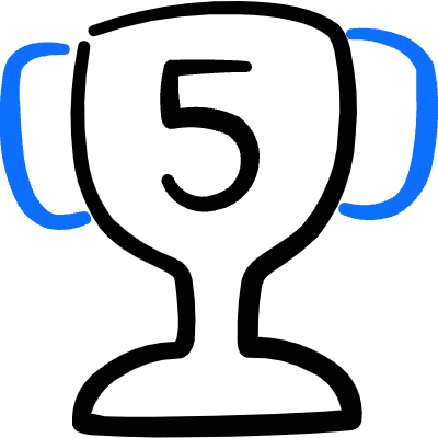 Gaming Trophy 5 Icon from Freehand Duotone Set