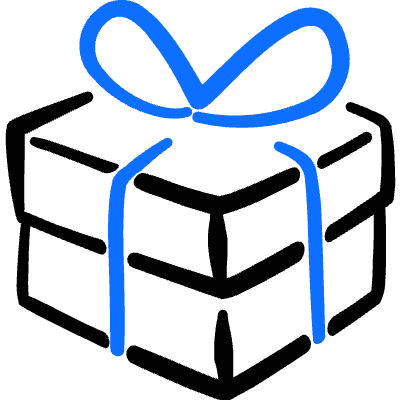 Gift Box 1 Icon from Freehand Duotone Set