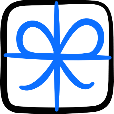 Gift Square With Bow Icon from Freehand Duotone Set