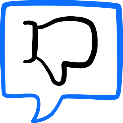 Dislike Chat Icon from Freehand Duotone Set