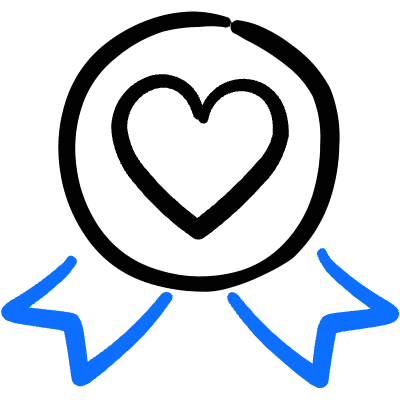 Love It Badge 1 Icon from Freehand Duotone Set