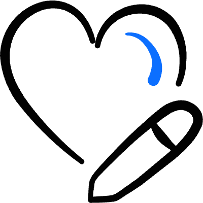 Love It Edit Icon from Freehand Duotone Set