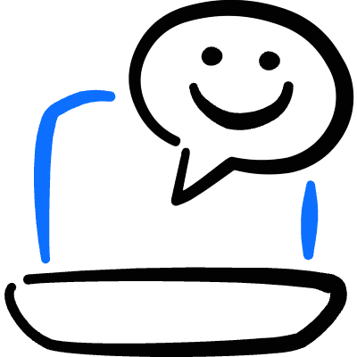 Mood Happy Laptop Icon from Freehand Duotone Set