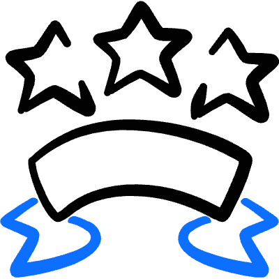 Ranking Ribbon Star Bubble Icon from Freehand Duotone Set