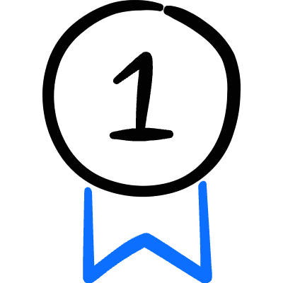 Ranking Winner Badge Icon from Freehand Duotone Set