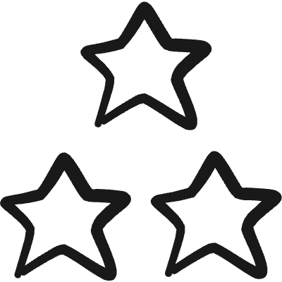 Rating Star Three Icon from Freehand Duotone Set
