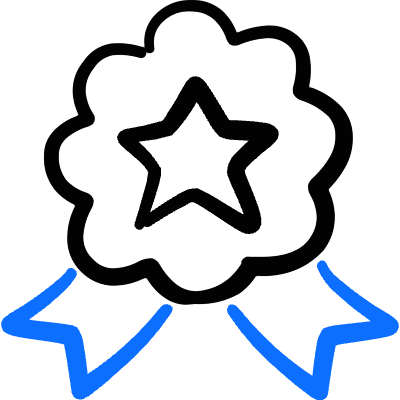 Award Medal Star Bubble Icon from Freehand Duotone Set