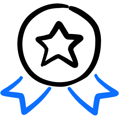 Award Medal Star Icon from Freehand Duotone Set
