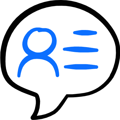 Social Profile Bubble Icon from Freehand Duotone Set