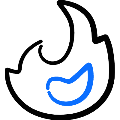 Trends Hot Flame Icon from Freehand Duotone Set