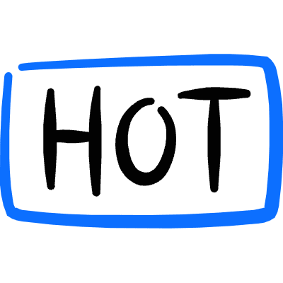 Trends Hot Rectangle Icon from Freehand Duotone Set