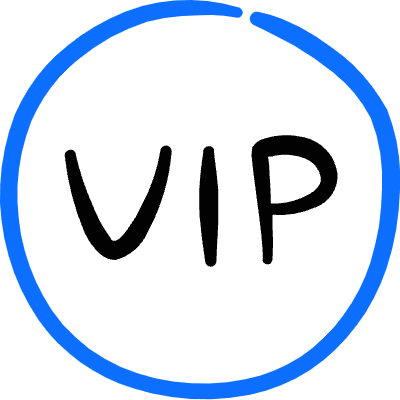 Vip Circle Icon from Freehand Duotone Set