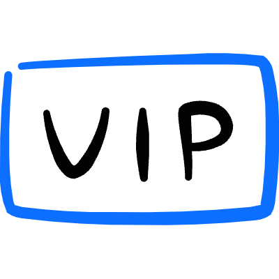 Vip Rectangle Icon from Freehand Duotone Set