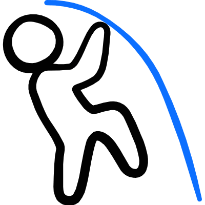 Athletics Pole Vault Icon from Freehand Duotone Set