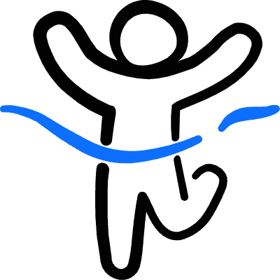 Athletics Running Goal 1 Icon from Freehand Duotone Set