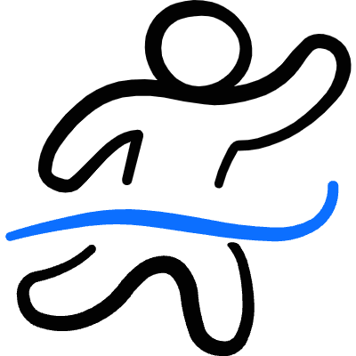 Athletics Running Goal 2 Icon from Freehand Duotone Set