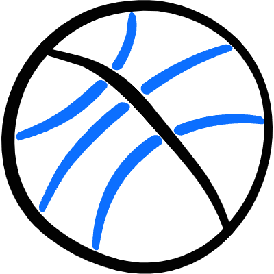 Basketball Ball Icon from Freehand Duotone Set