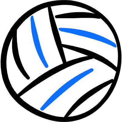 Volleyball Ball Icon from Freehand Duotone Set