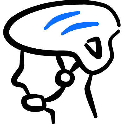 Biking Helmet Icon from Freehand Duotone Set