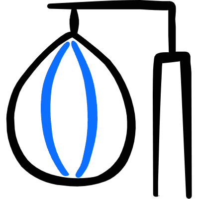 Boxing Bag Small Icon from Freehand Duotone Set