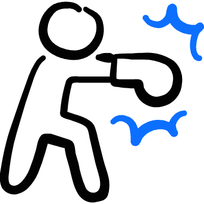 Boxing Boxer Icon from Freehand Duotone Set