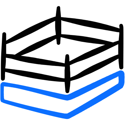 Boxing Stage Icon from Freehand Duotone Set