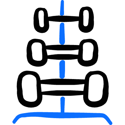 Fitness Dumbells Sizes Icon from Freehand Duotone Set