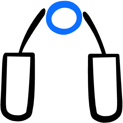 Fitness Hand Grip Icon from Freehand Duotone Set