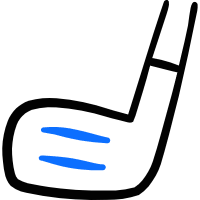 Golf Club 1 Icon from Freehand Duotone Set