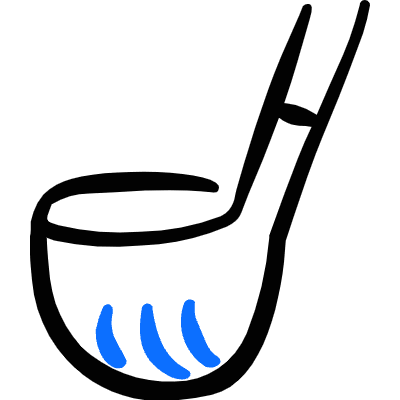 Golf Club 2 Icon from Freehand Duotone Set