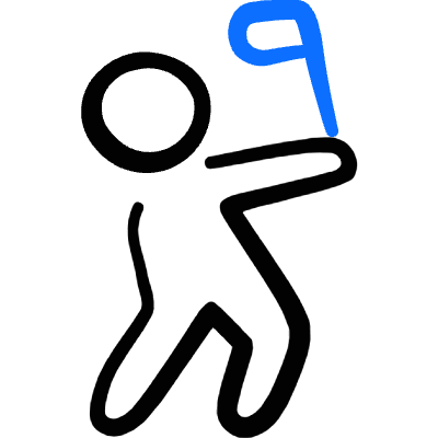 Golf Player 1 Icon from Freehand Duotone Set